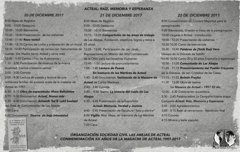 Conmemoraci N De Los A Os De La Masacre De Acteal De