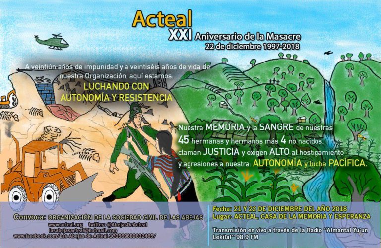 Las Abejas De Acteal Invita A Conmemorar El Aniversario De La