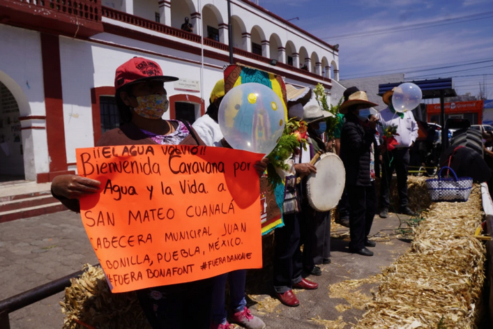 Segundo d a de la Caravana por el Agua y la Vida El agua volvi